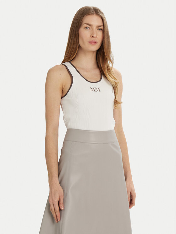 

Топ облегающего кроя Sax 2516941027 Max Mara Leisure, белый