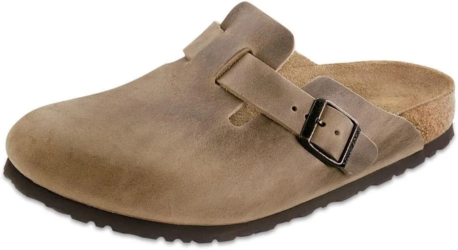 Кожаные сабо Birkenstock Boston Birkenstock Classic, коричневый — фото 4