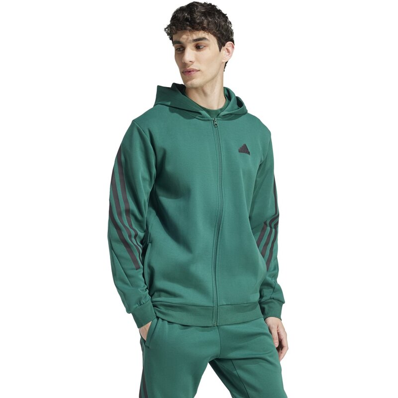 Толстовка Future Icons с тремя полосками Adidas, цвет cgreen — фото 4