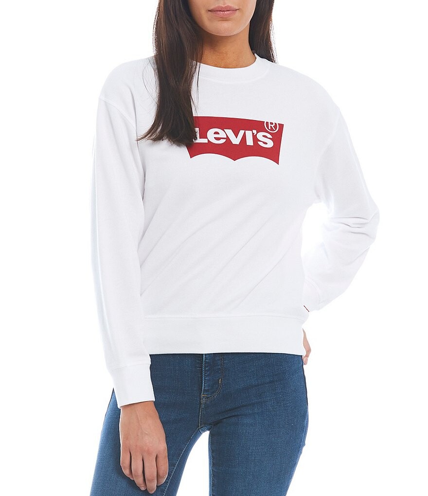 

Толстовка Levi's Standard с круглым вырезом, длинными рукавами и ребристым краем, мультиколор