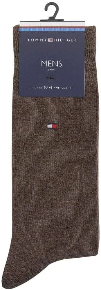 Носки Tommy Hilfiger коричневые — фото 3