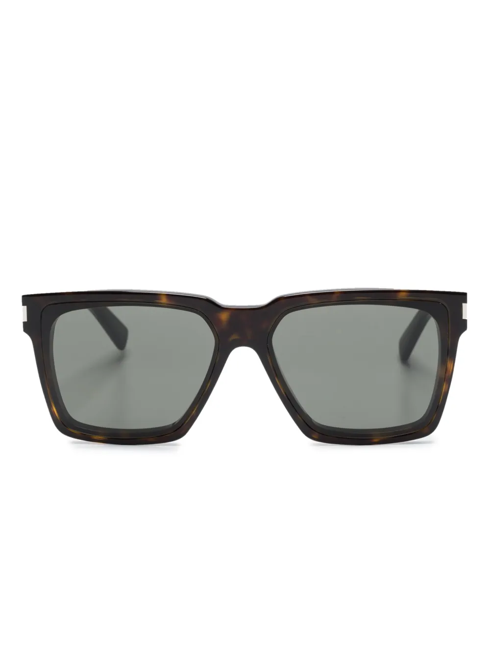 

Солнцезащитные очки в квадратной оправе Saint Laurent Eyewear, коричневый