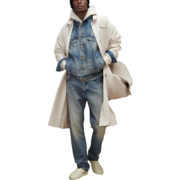 Куртка fw22 denim trucker jacket 'indigo' Fear Of God Essentials, синий — фото 4