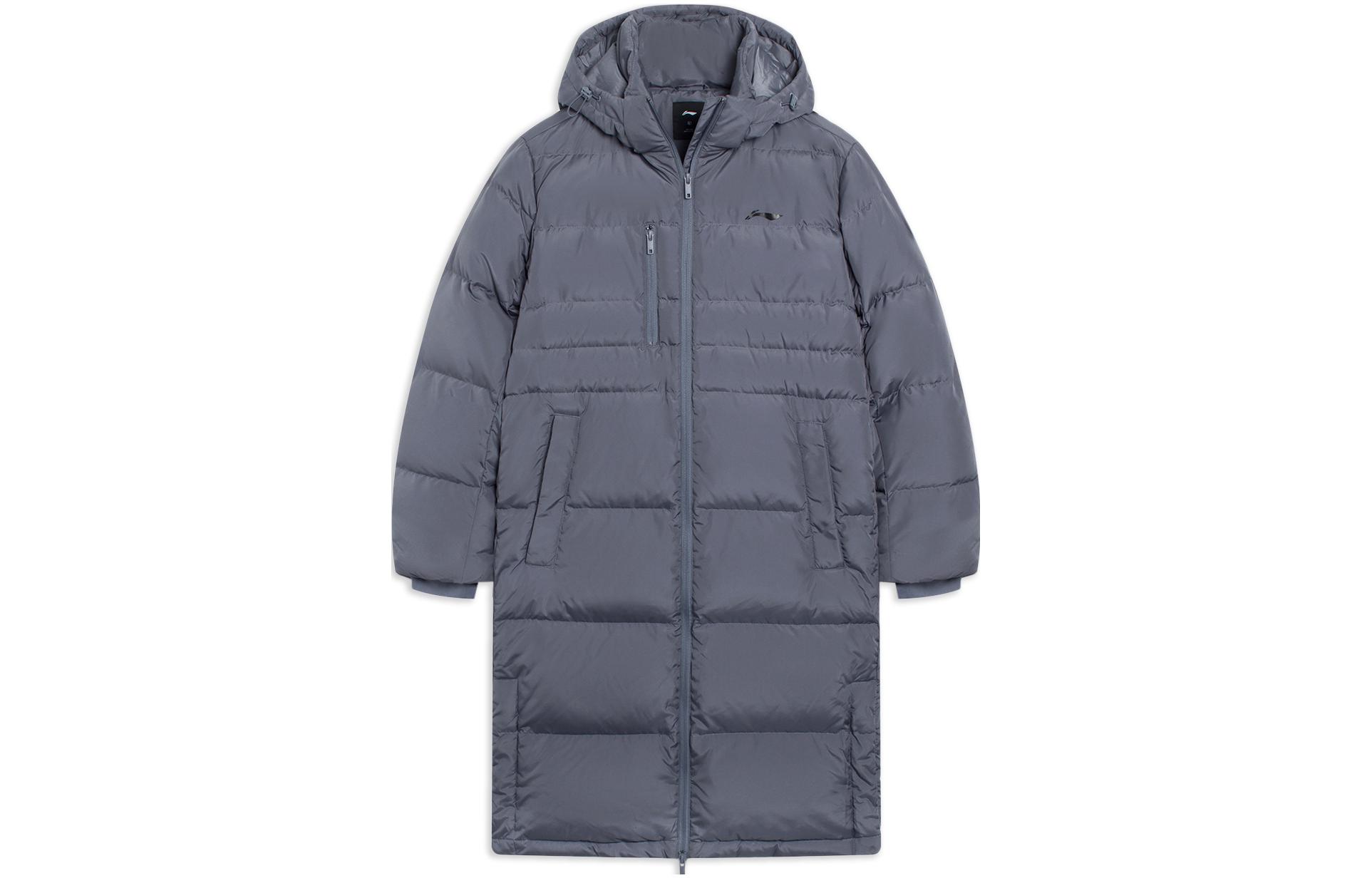 

LINING Фитнес-куртка пуховая мужская темный прусский серый, Dark Plain Gray