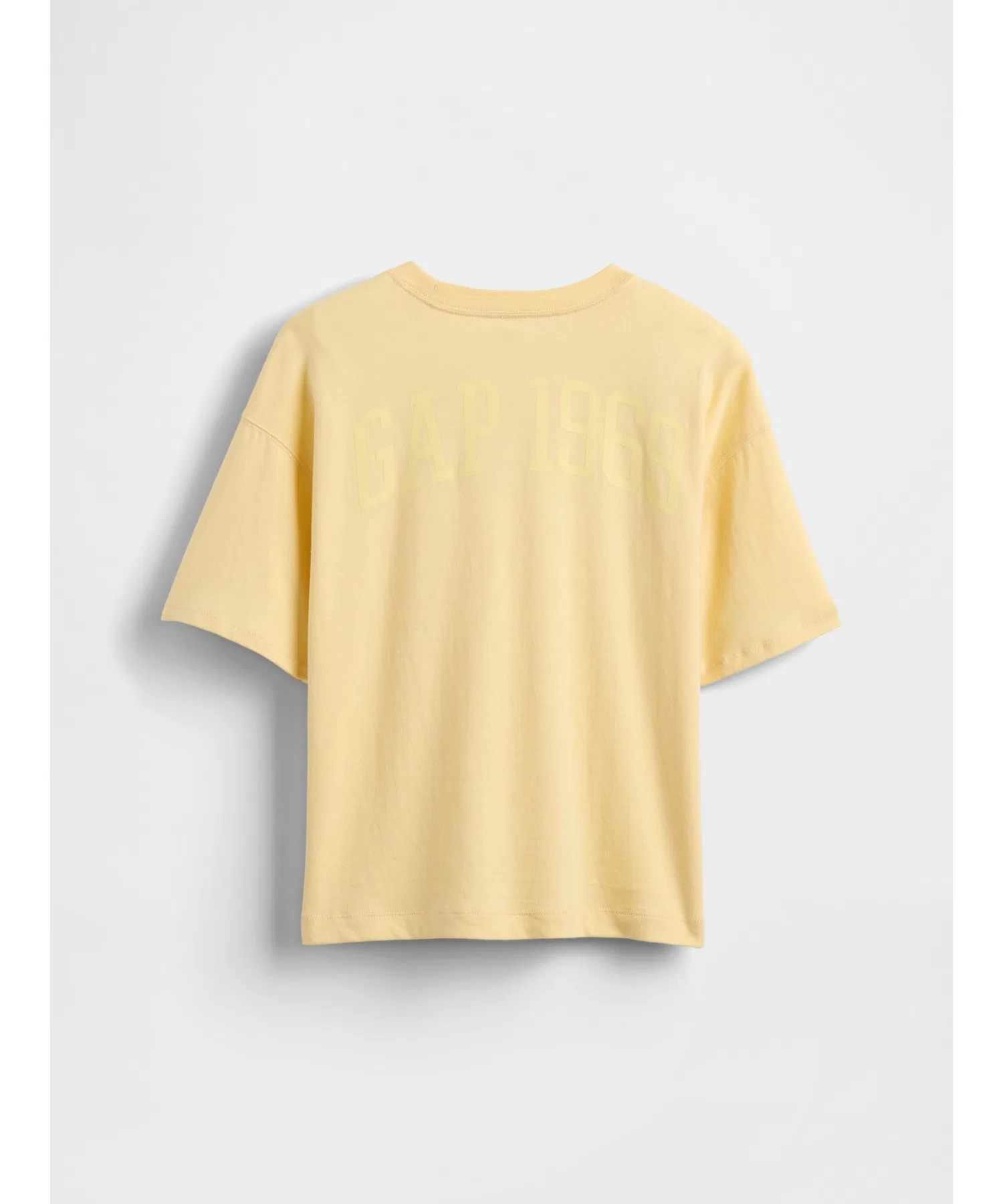 Детская футболка GAP Oversize с логотипом GAP1969 белая — фото 3