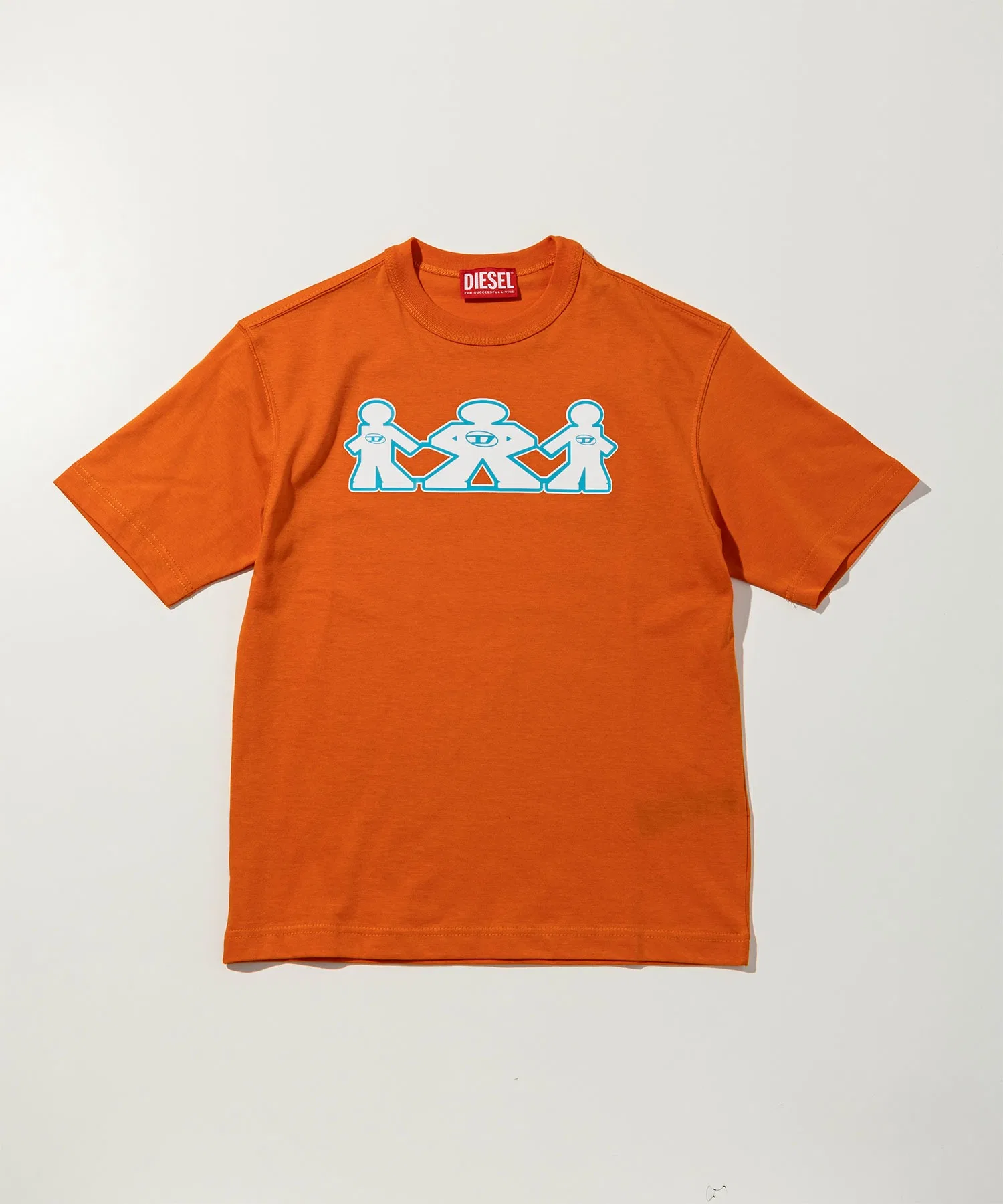 Унисекс футболка DIESEL KIDS с коротким рукавом оранжевая