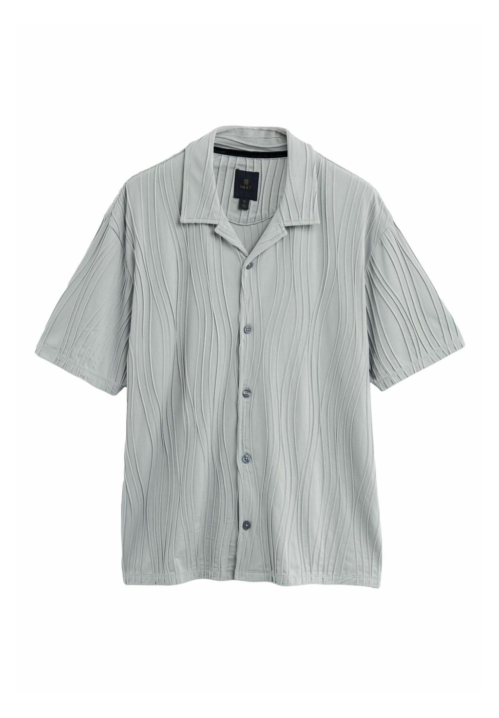 

Рубашка Short Sleeve Regular Fit Next, светло-серая