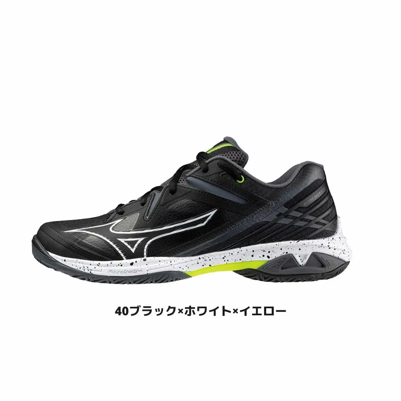 Бадминтонные кроссовки «Wave Claw 3 Wide» от Mizuno, 40 Black X White X Yellow — фото 2