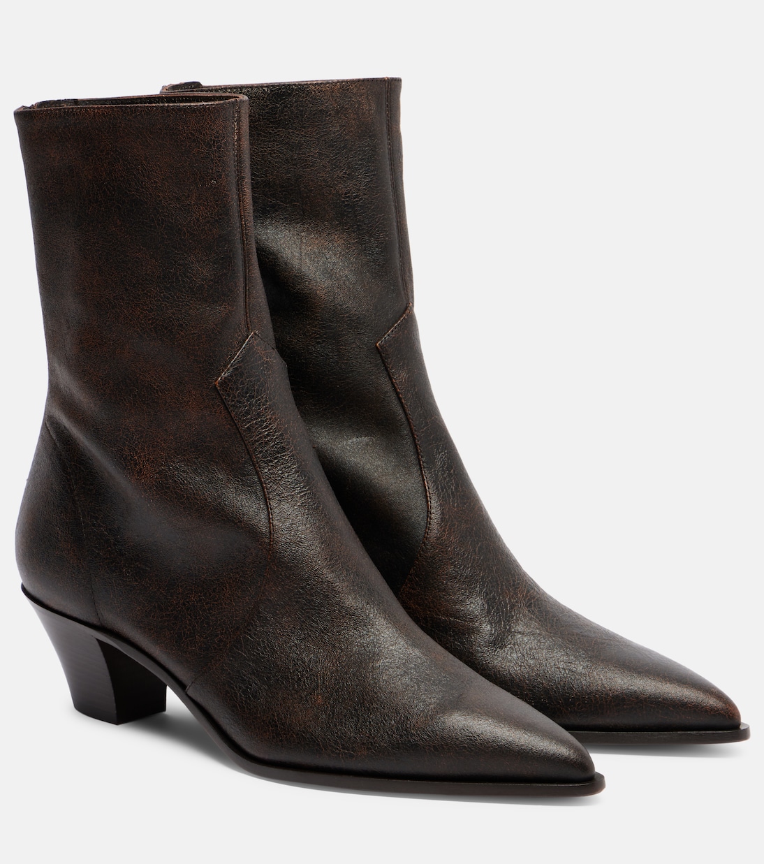 Кожаные ботильоны Brunswick 45 Aquazzura, Testa Di Moro