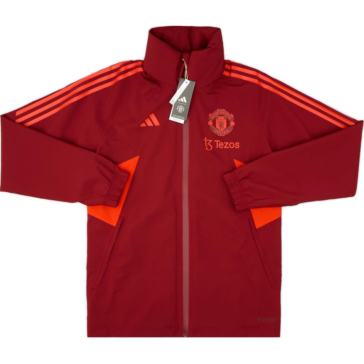 Куртка унисекс красная Adidas, красный