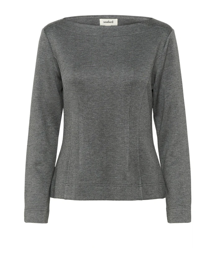 

Блузка серого меланжевого цвета, модель «мариголд» Soaked In Luxury, серый