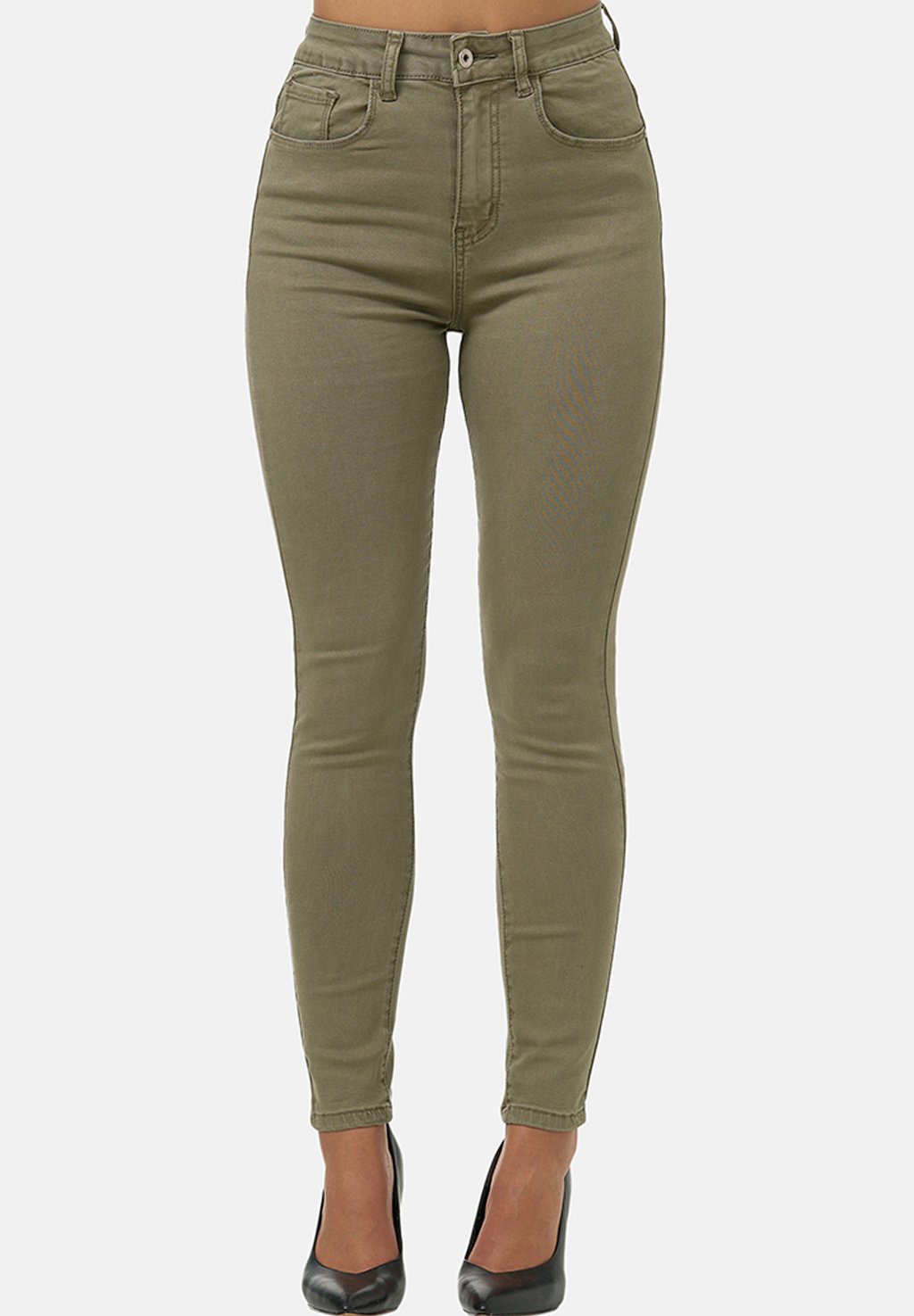 

Джинсы скинни HIGHWAIST Elara, бежевый