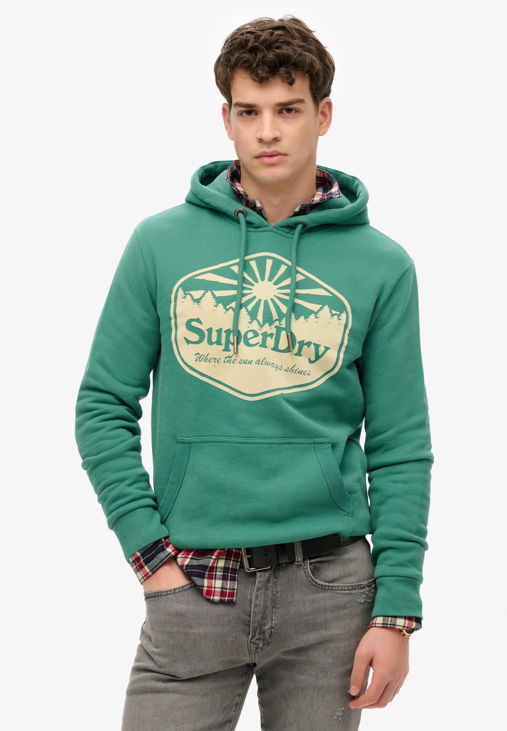 

Толстовка Hoodie Superdry, зеленый
