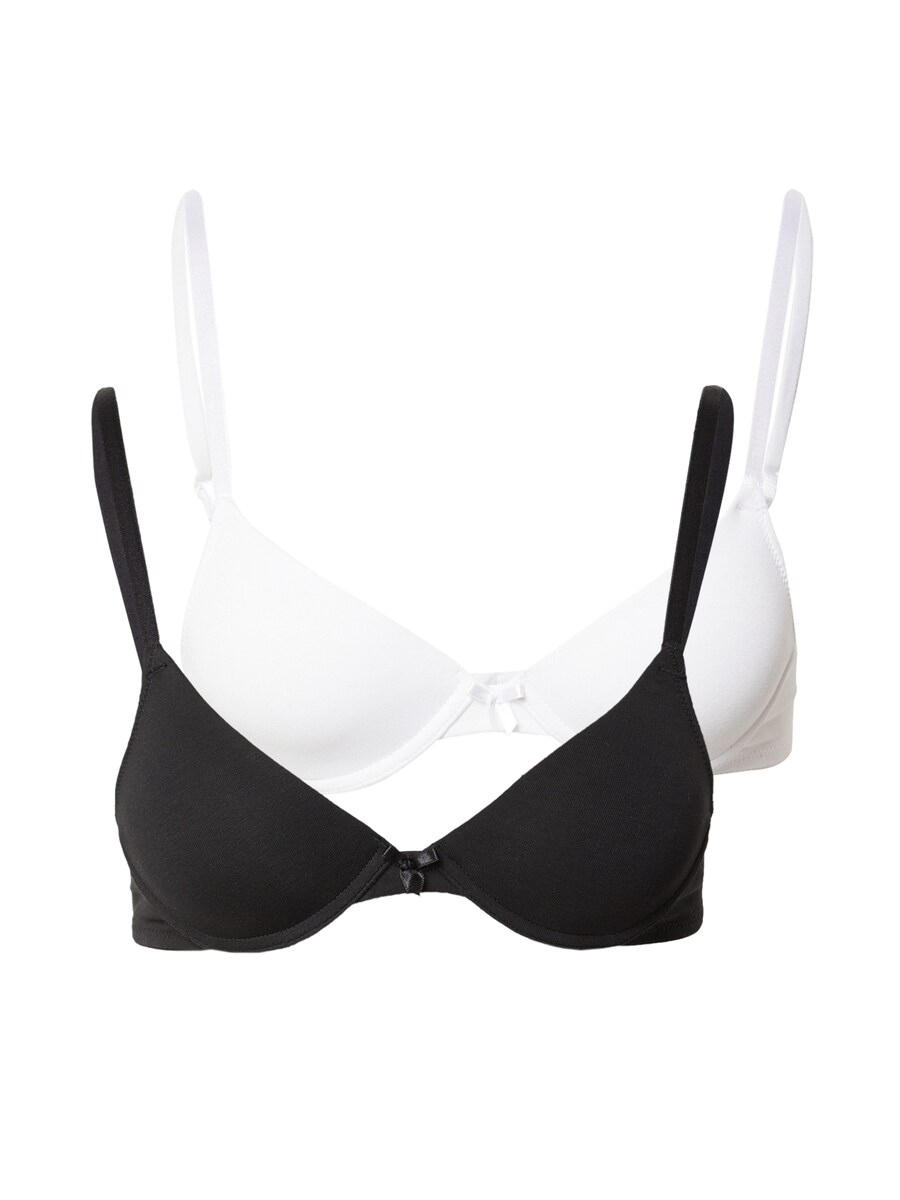 

Бюстгальтер на косточках Lindex T-shirt Bra, черный/белый