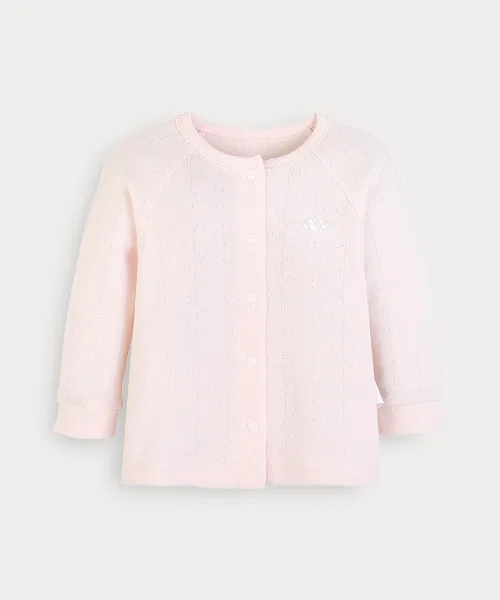 Комплект пижамы для новорожденных mini moi с длинным рукавом, хлопок, 100%, светло-розовый — фото 2