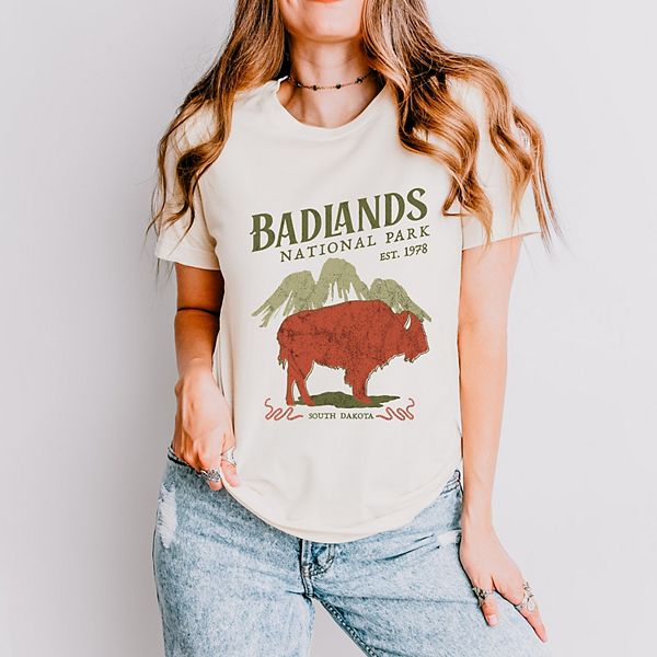 

Футболка с коротким рукавом Badlands national park est 1978 Simply Sage Market, Cream, Зеленый, Футболка с коротким рукавом Badlands national park est 1978 Simply Sage Market, Cream