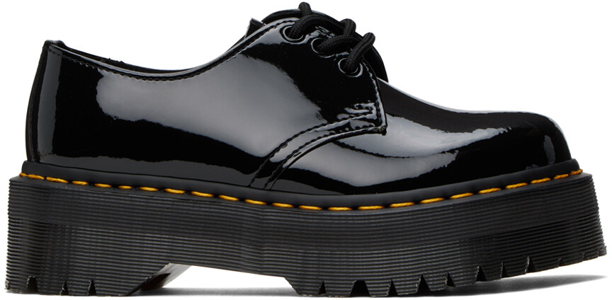 

Черные дерби на платформе 1461 Dr. Martens, Черный, Черные дерби на платформе 1461 Dr. Martens