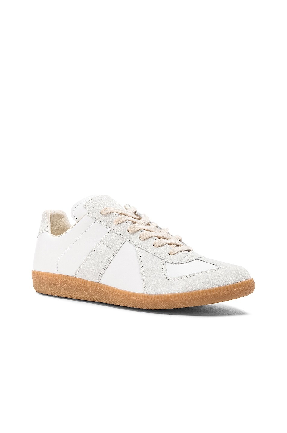 Кроссовки мужские Replica Calf & Lambskin Leather Sneakers Maison Margiela, белый — фото 2