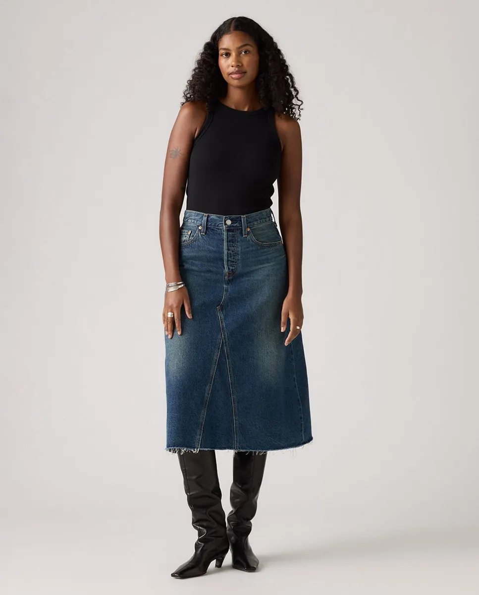 

Джинсовая миди-юбка HR a Line Decon Levi's, темно-синий