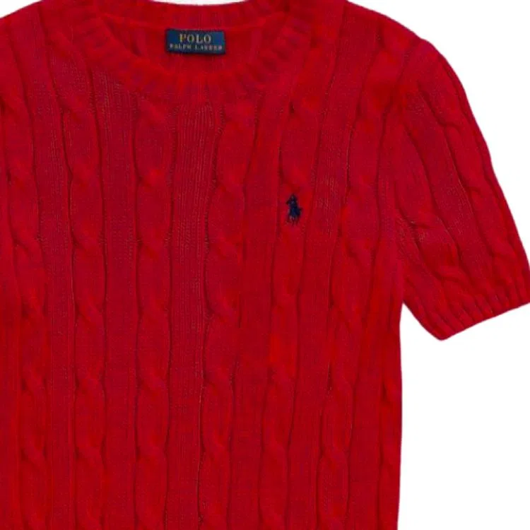 Джемпер женский классический Polo Ralph Lauren красный — фото 3