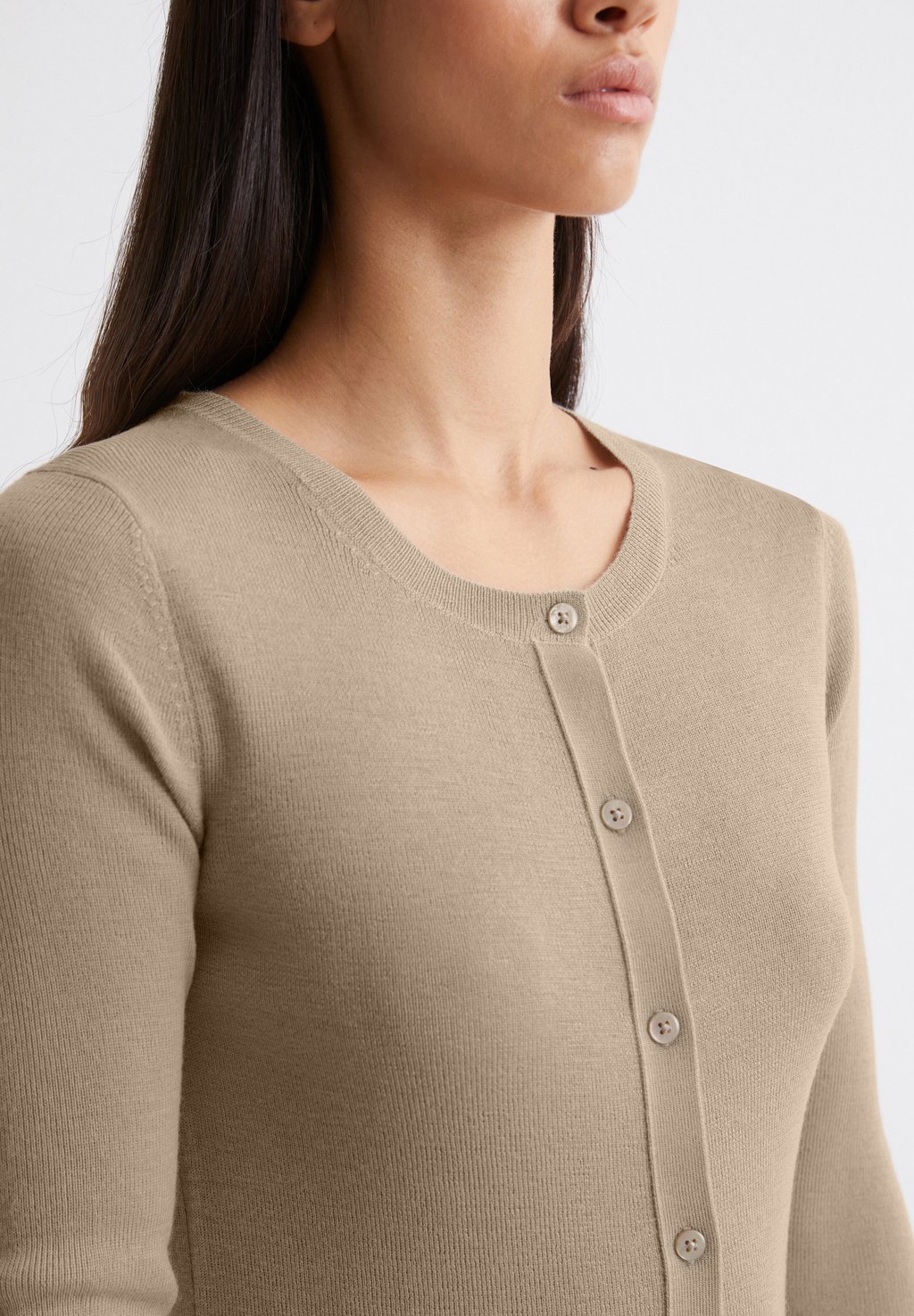 

Кардиган SLIM AUS FEINER Marc O'Polo, бежевый