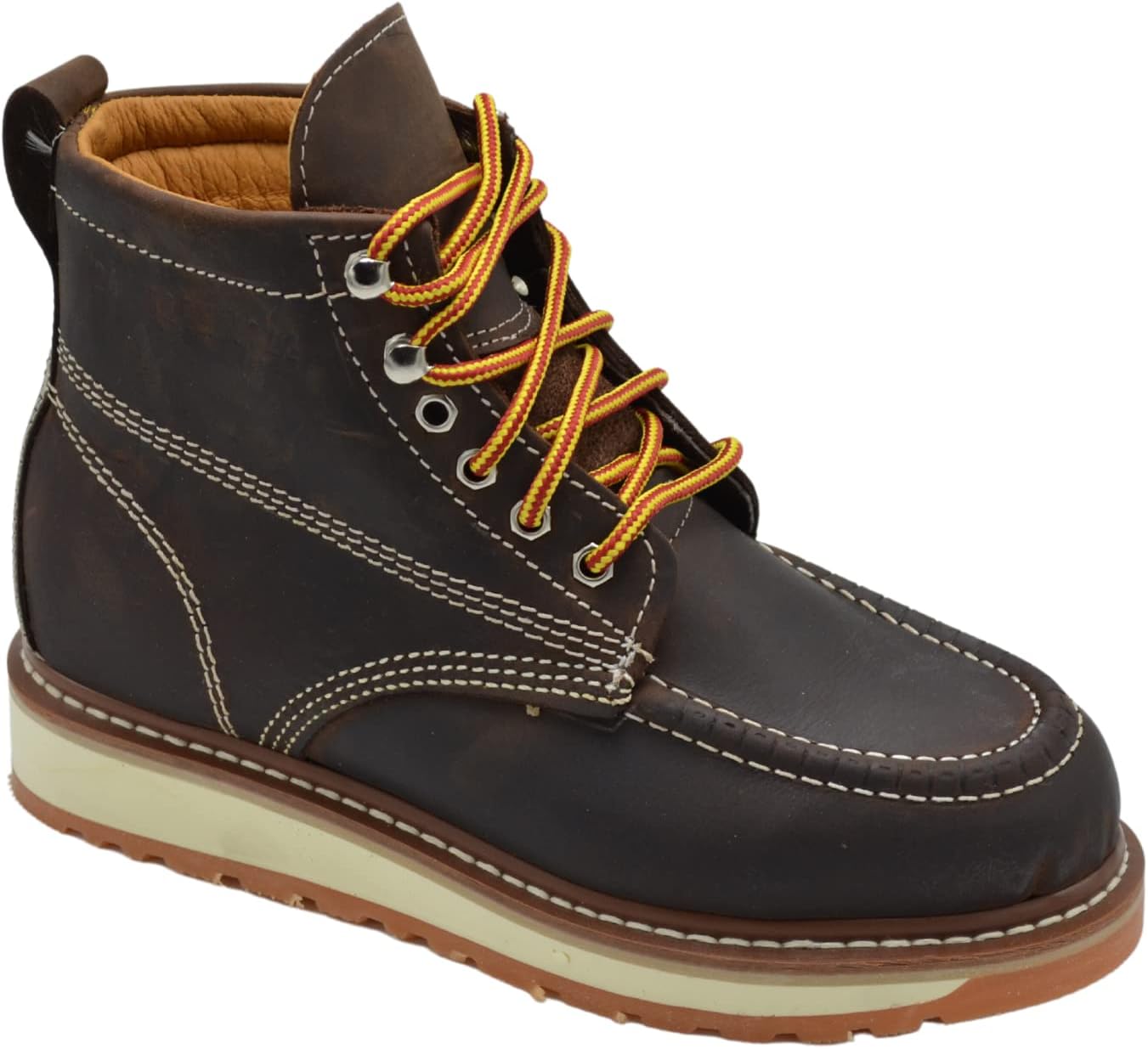 

Мужские ботинки Hammer Grand H 827 - ботинки с мокасиновой ноской для мужчин - промышленные и строительные ботинки - легкие ботинки - 15 см мужские ботинки - ботинки Hammer Force, коричневый