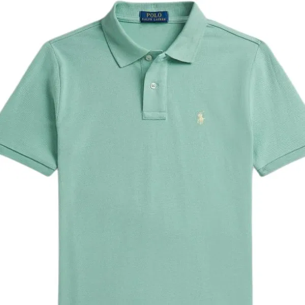 Поло детское классическое Polo Ralph Lauren celadon — фото 4