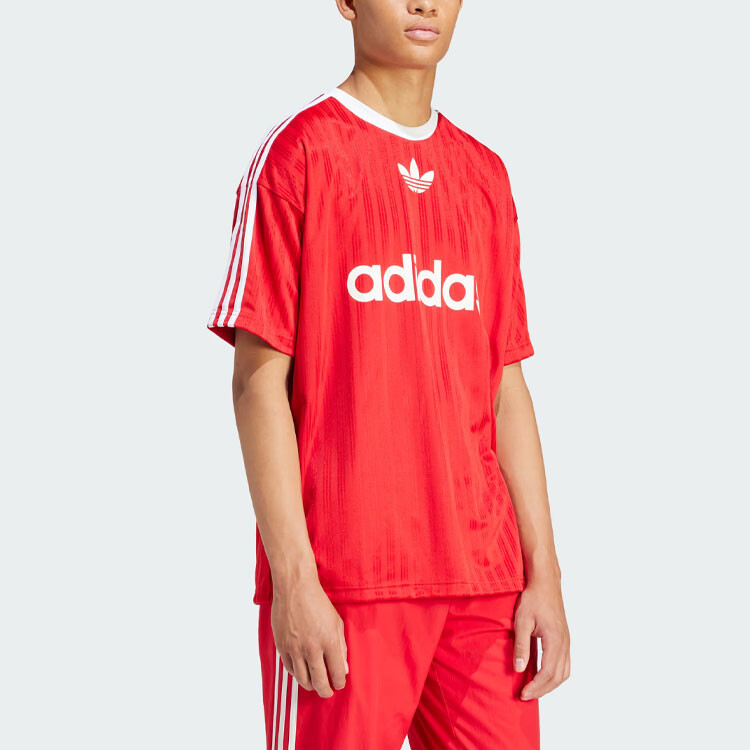 Футболка Adicolor Lifestyle для мужчин, красная Adidas Originals, красный — фото 4