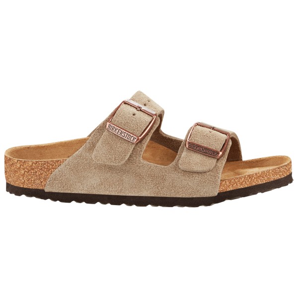 

Детские сандалии из замши и кожи Arizona Birkenstock, коричневый