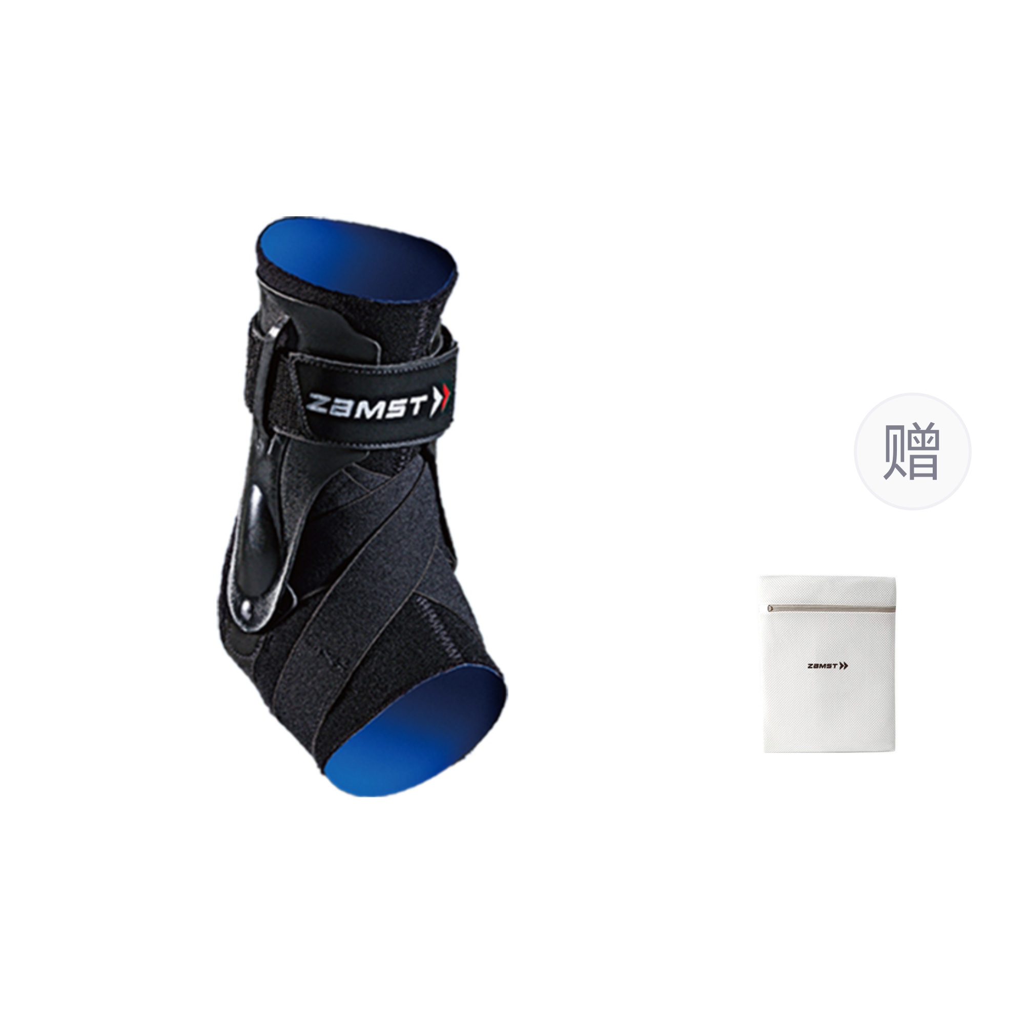 

Левосторонний ортез для голеностопа для футбола и баскетбола ZAMST, Ankle Brace+Laundry Bags