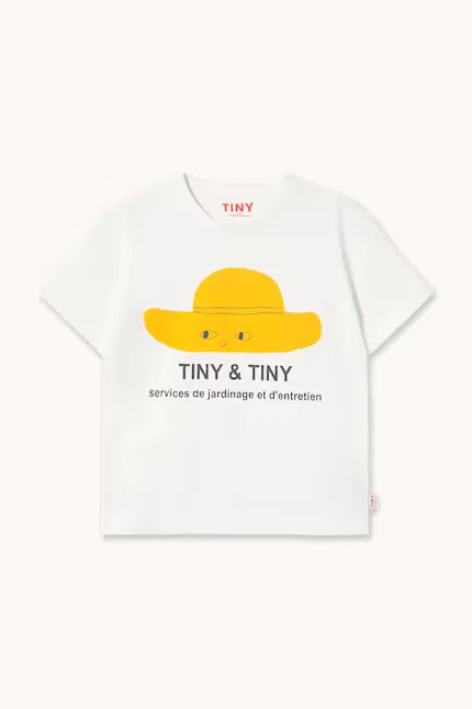 Футболка с принтом Tiny Hat Graphic Tee Tinycottons, белый — фото 2