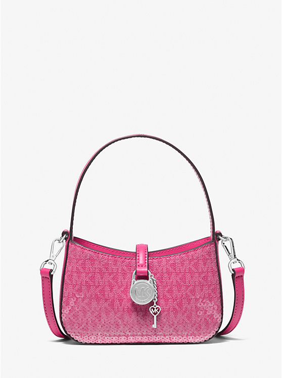 

Сумка Lyra очень маленького размера с фирменным логотипом Michael Kors, розовый