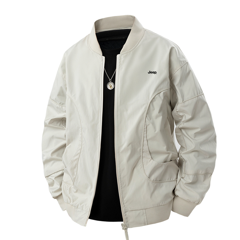 

Куртка Unisex Baseball Collar Moderate Jeep, айвори белый