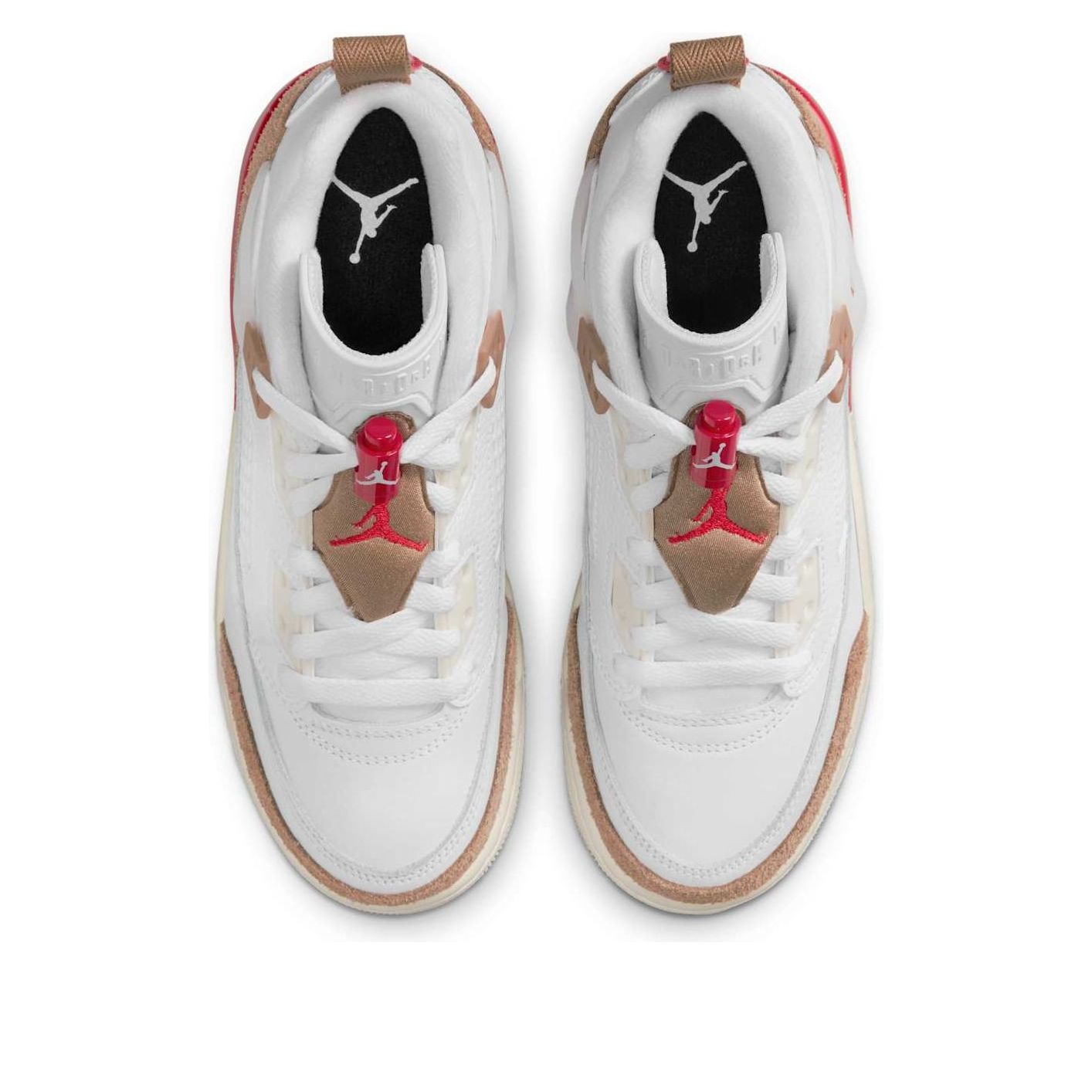 Кроссовки (GS) Air Jordan Spizike Low 'White Desert Camo Fire Red' — фото 2