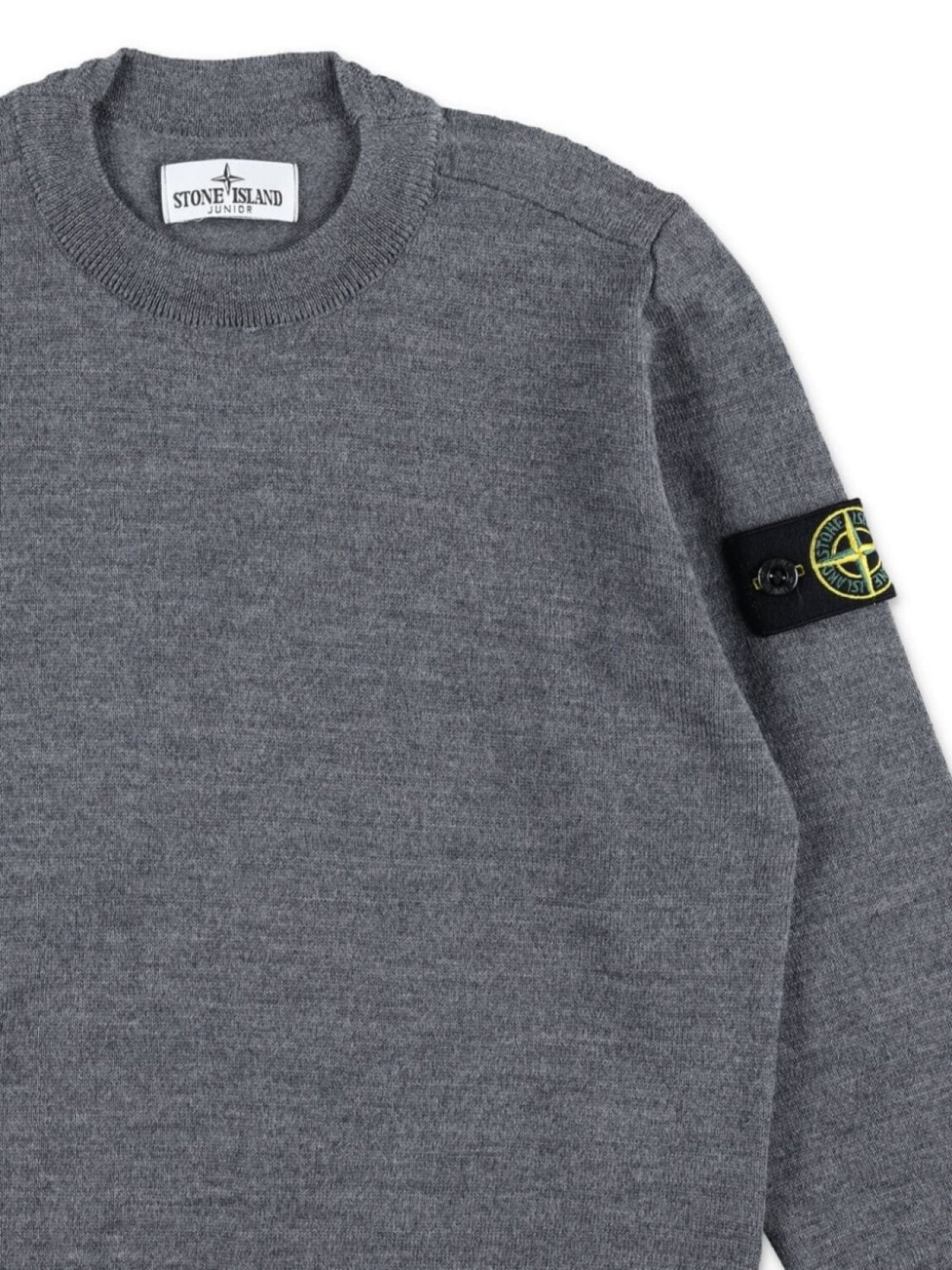 Толстовка с изображением компаса от Stone Island Junior, серый — фото 3