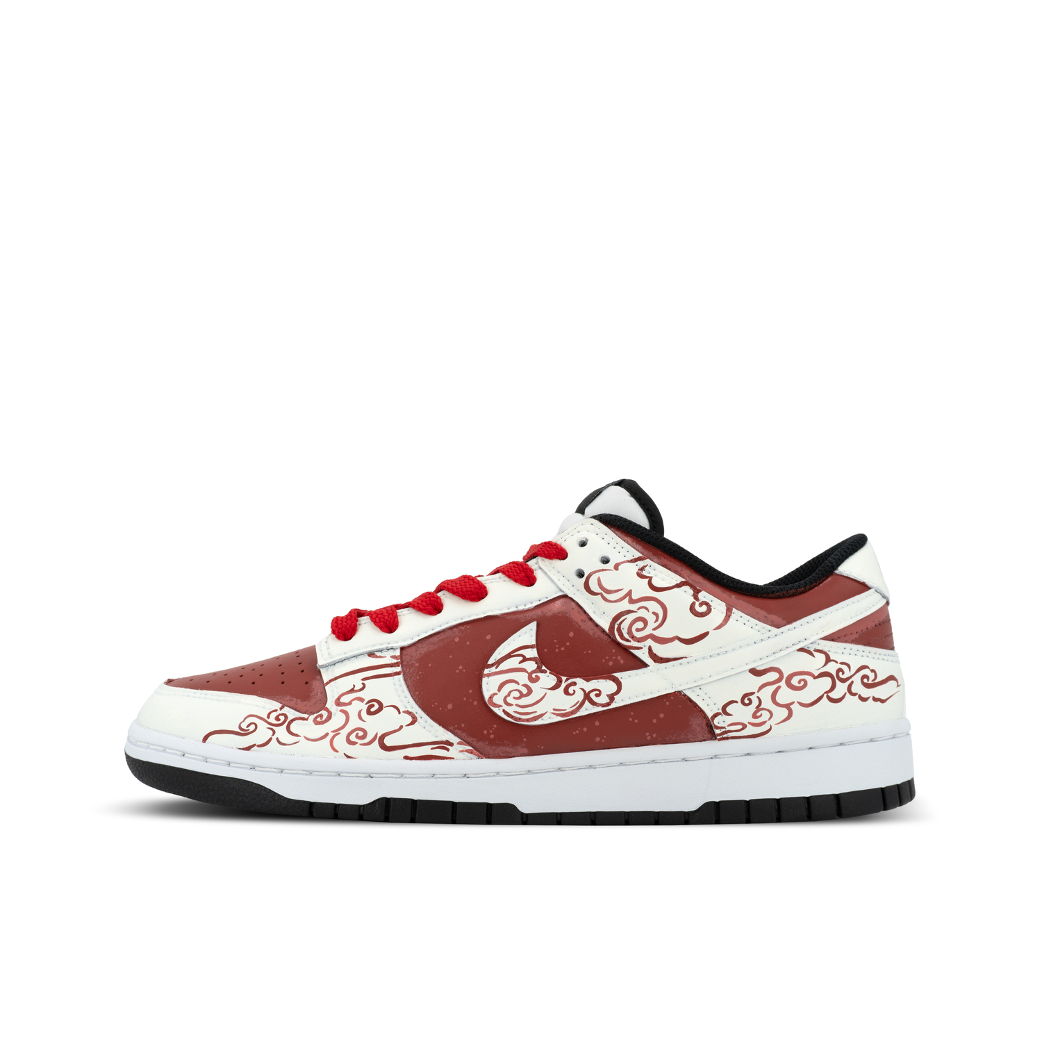 

Nike Кроссовки для скейтбординга Dunk Gorilla Jiedian XJDD Red Smoke Low top Unisex красные белые