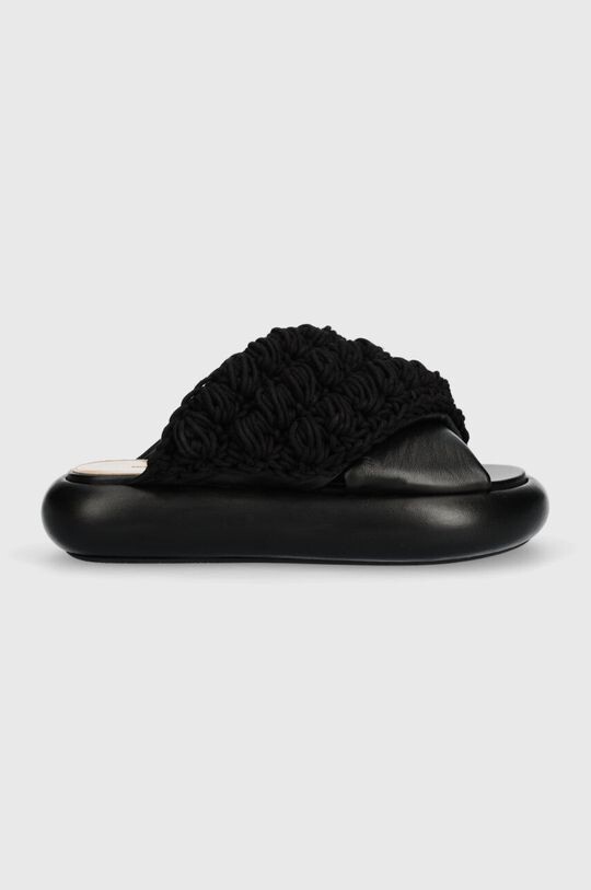 Шлепанцы Twister крючком. JW Anderson, черный