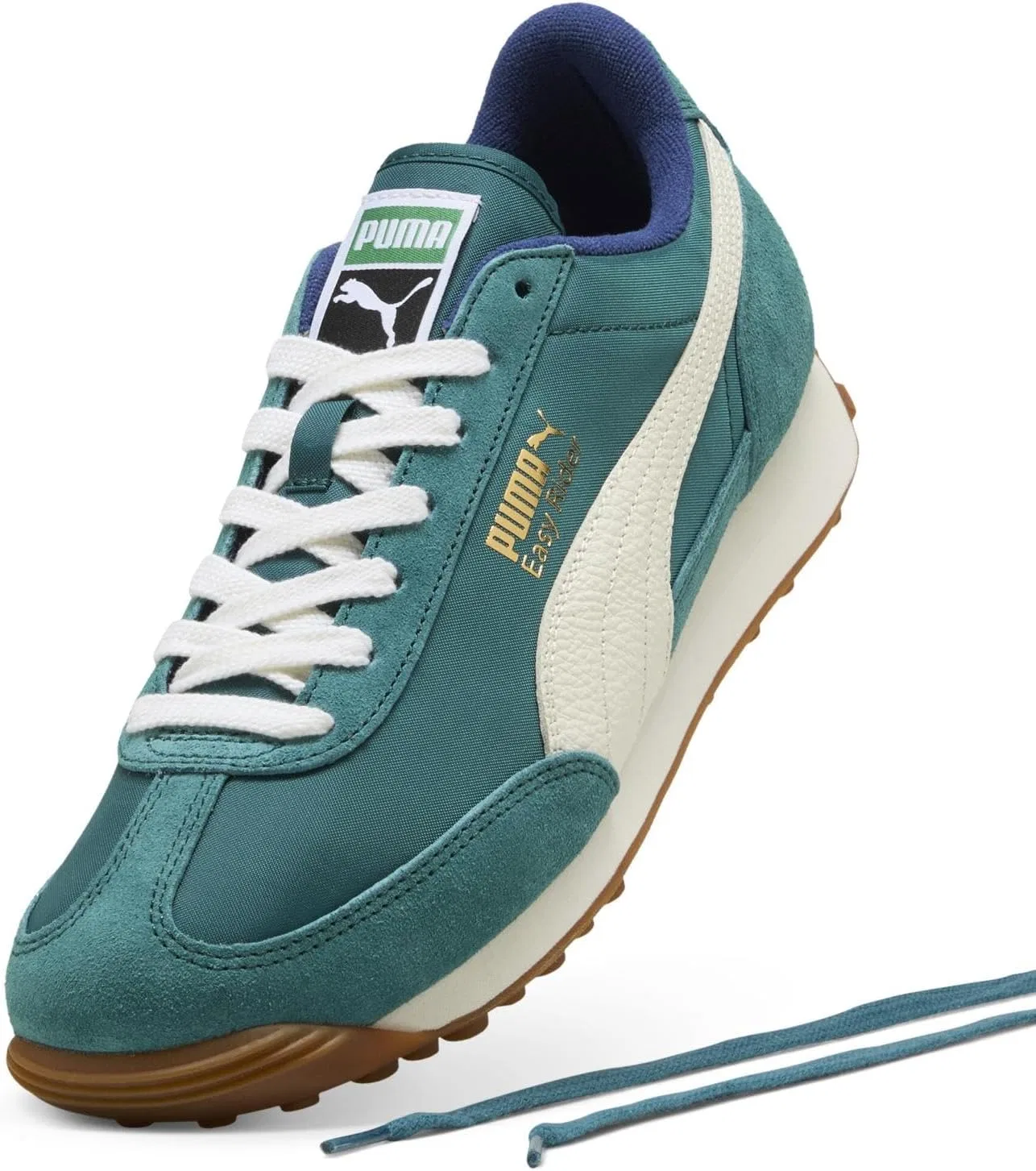 Кроссовки PUMA Easy Rider Vintage унисекс, белый/изумрудный — фото 4