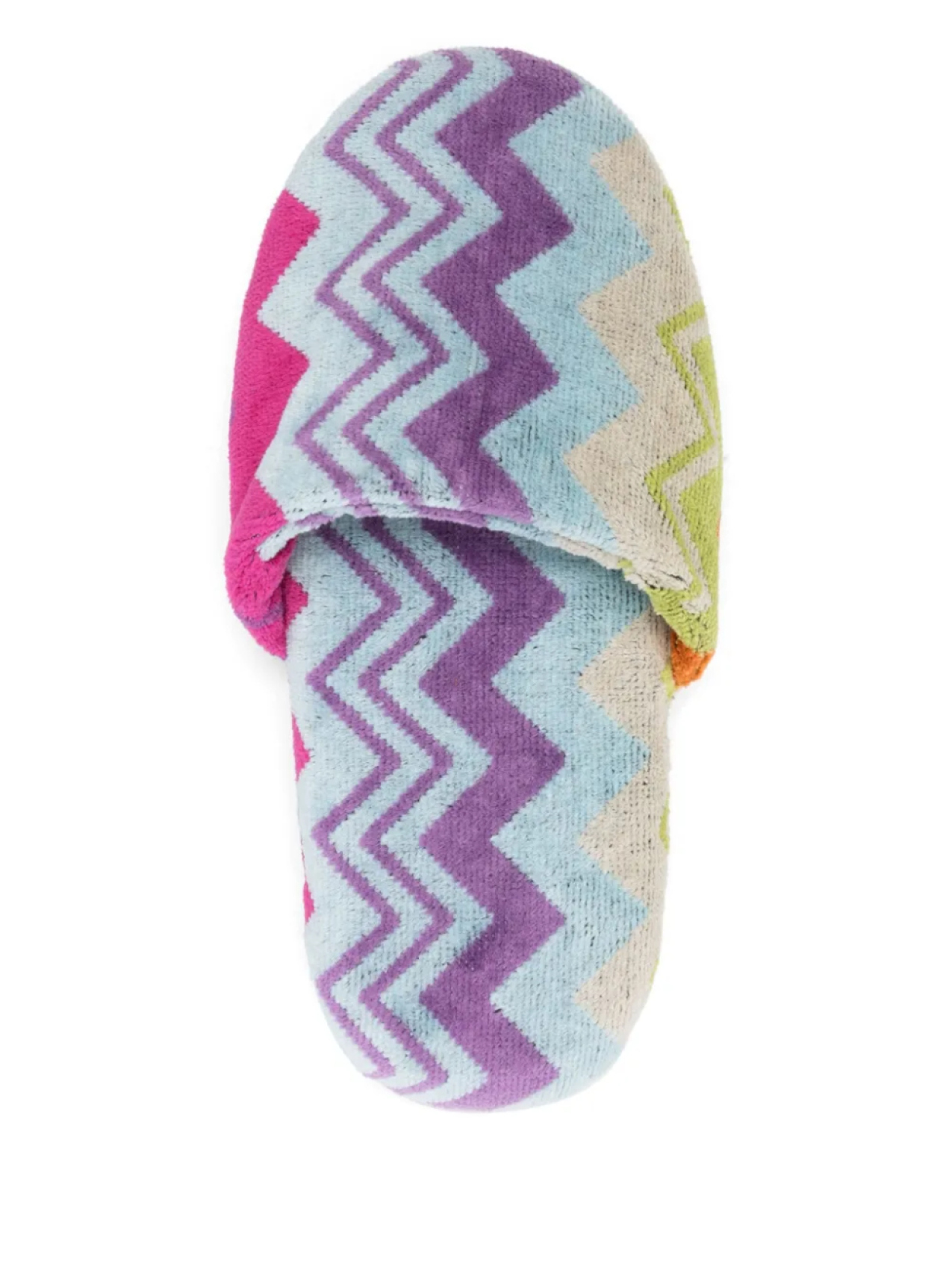 Тапочки с зигзагообразным узором Missoni Home, синий — фото 4