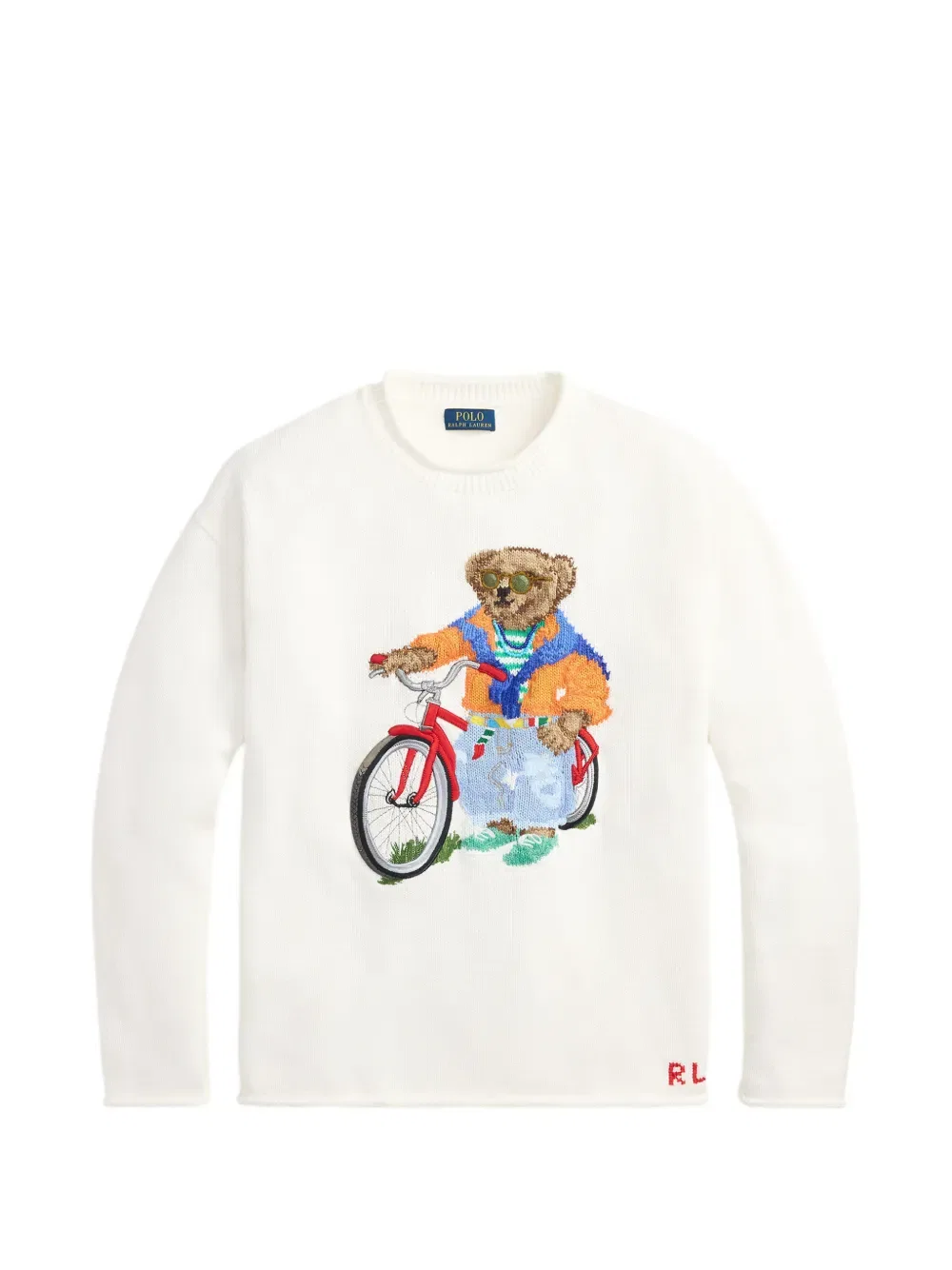 Вязаный свитер Polo Bear Polo Ralph Lauren, белый