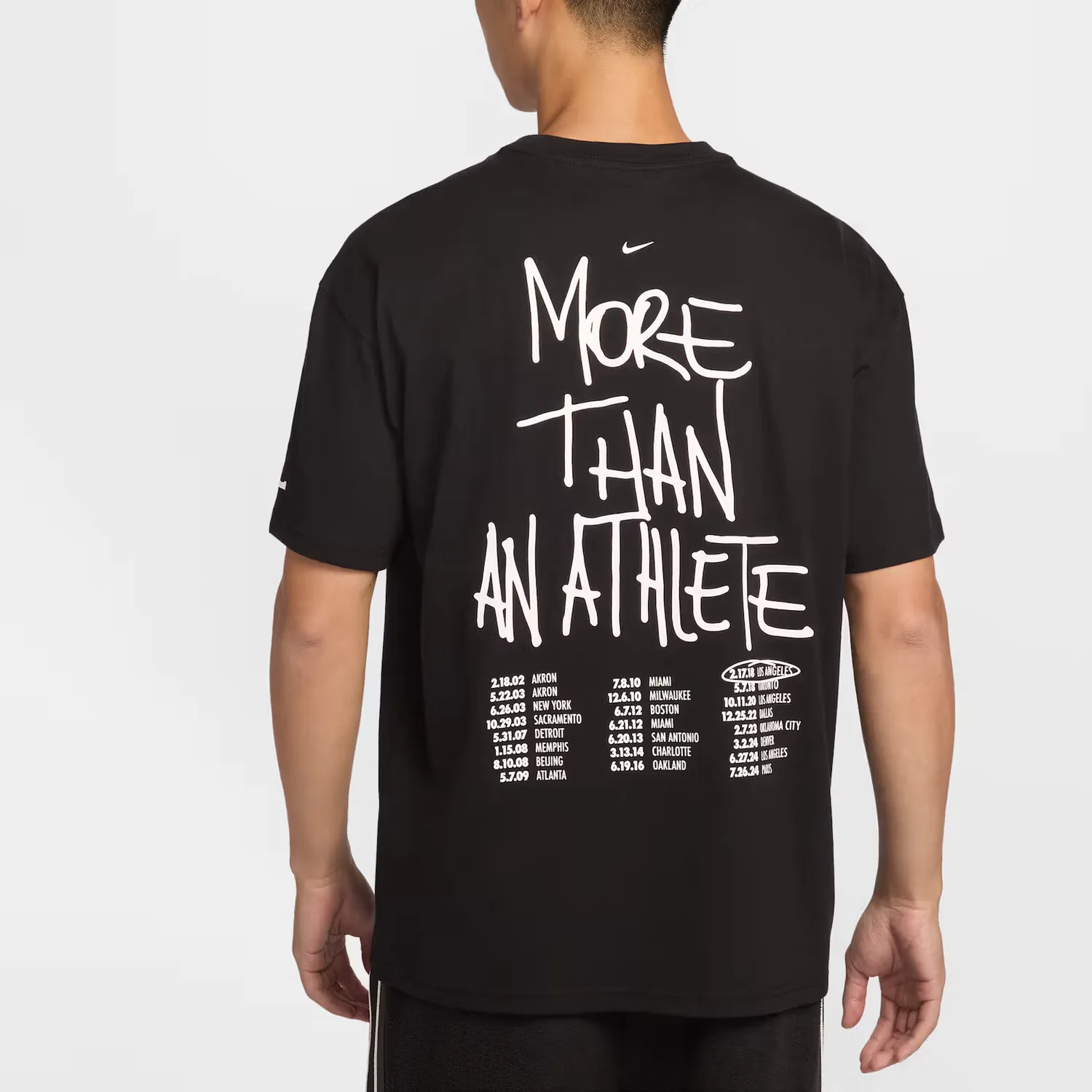 Футболка мужская FW25 LeBron Shut Up And Dribble Nike, черный — фото 4