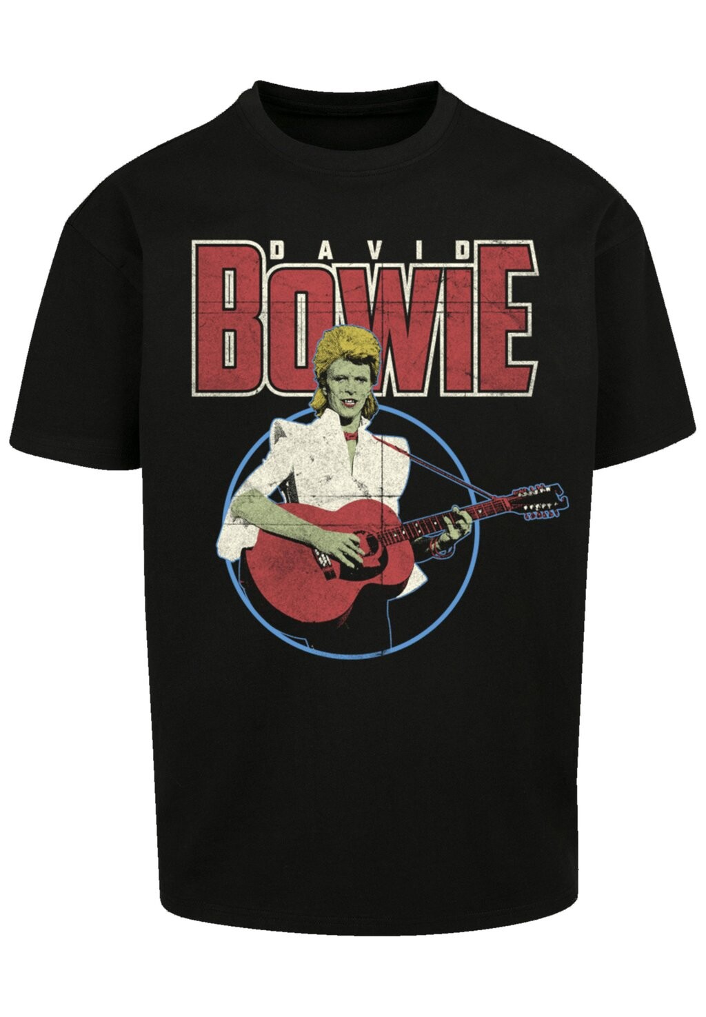 

Футболка с принтом DAVID BOWIE ACOUSTIC BOOTLEG F4NT4STIC, черный