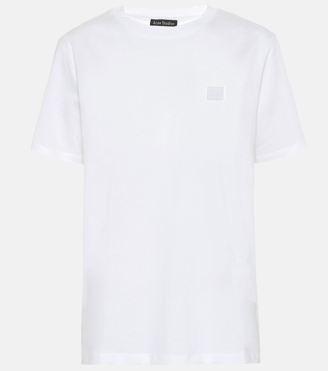 

Футболка Face из хлопкового джерси ACNE STUDIOS, белый