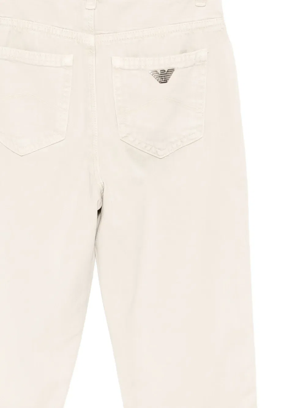 Брюки с нашивкой в виде логотипа Emporio Armani Kids, нейтральный — фото 3