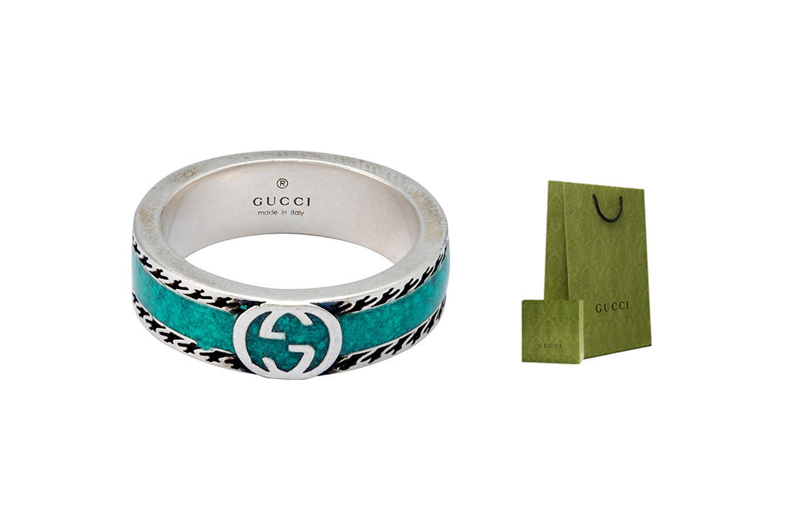 

GUCCI Кольцо из стерлингового серебра 925 пробы Unisex Silver