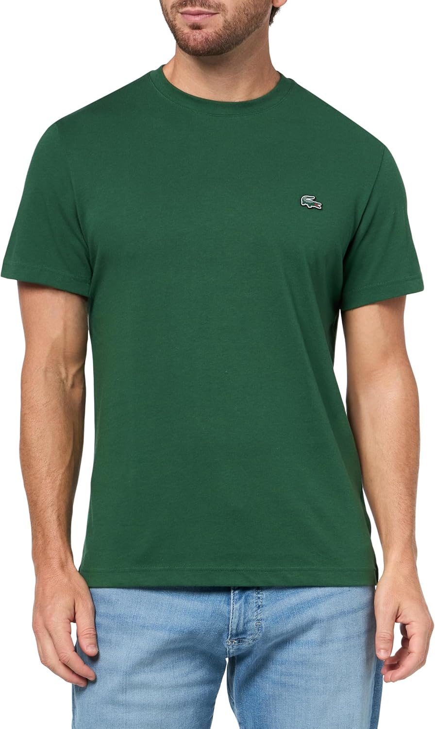 

Мужская свободная футболка Lacoste с фирменным принтом, Green, Зеленый, Мужская свободная футболка Lacoste с фирменным принтом, Green