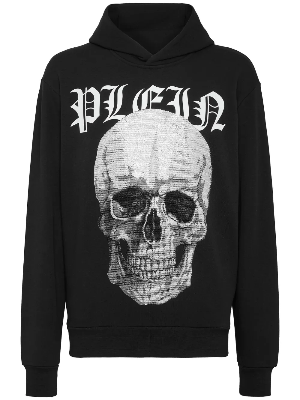 

Худи со стразами и принтом Skull Philipp Plein, черный