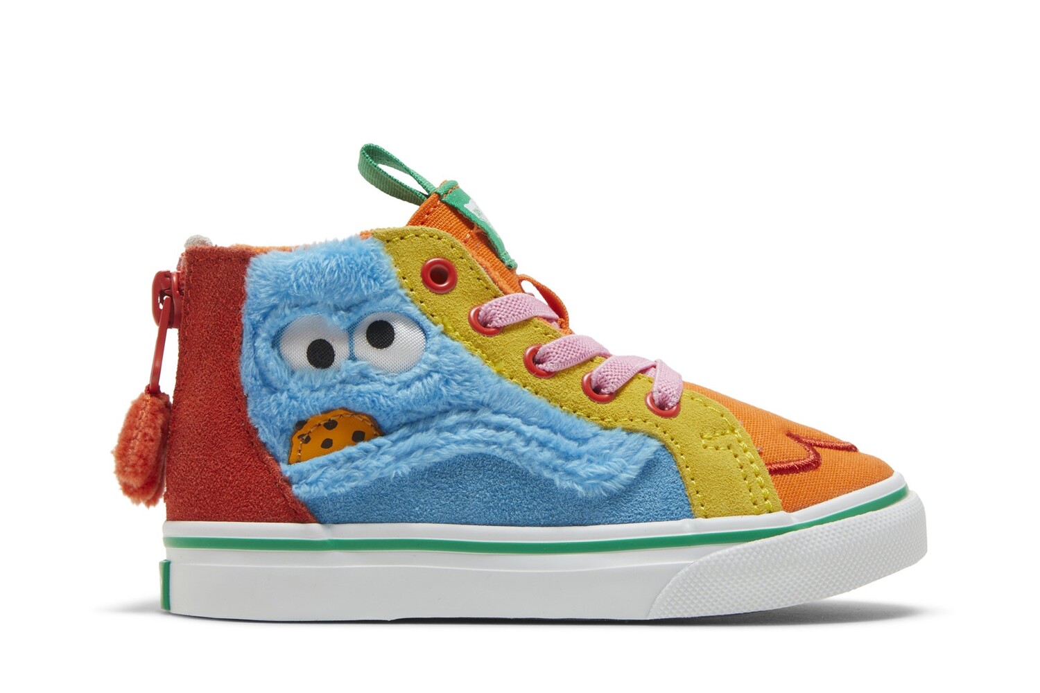 

Ботинки Sesame Street x Sk8-Hi Zip Toddler Vans, мультиколор