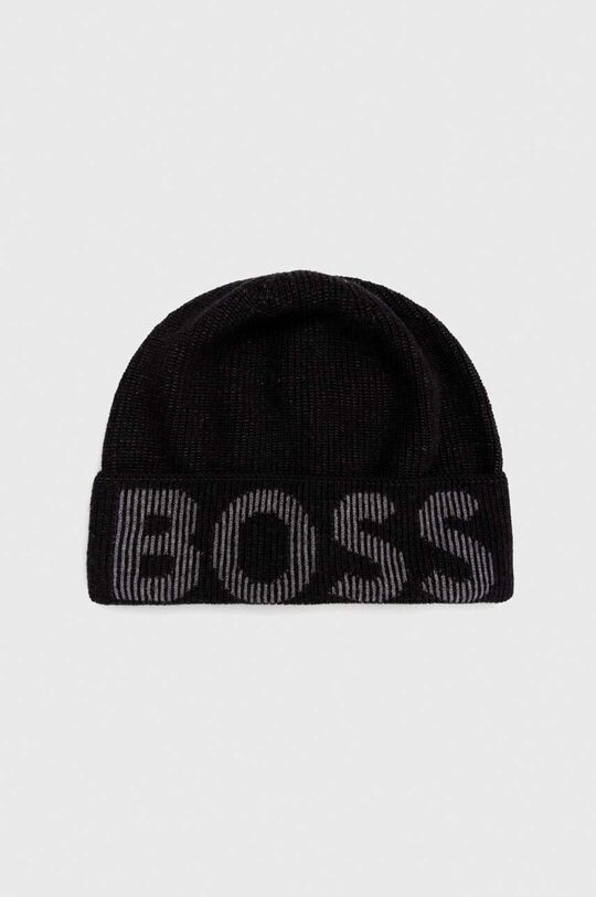 

Шапка BOSS из смесовой шерсти Boss, черный