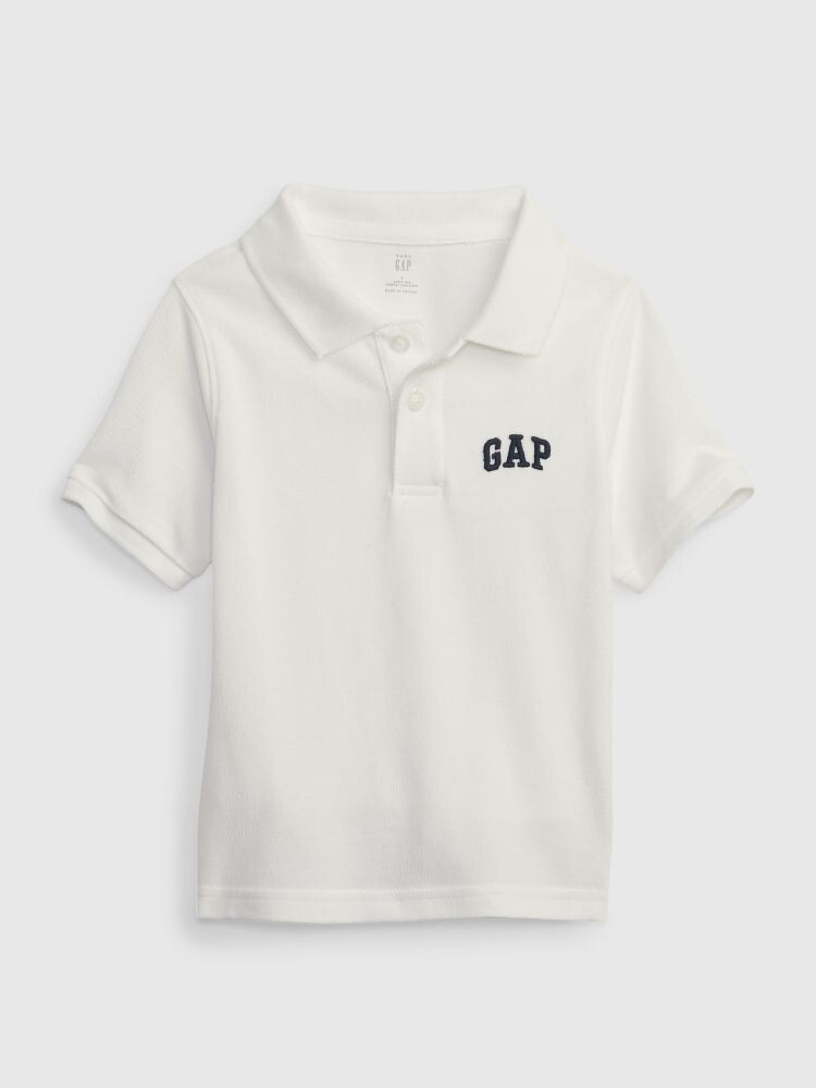 

Рубашка-Поло из пике Gap, белый